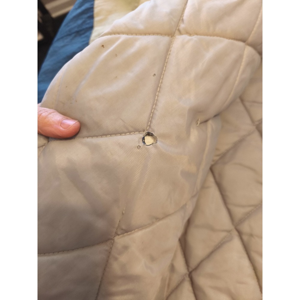 Vintage Starter Dallas Cowboys NFL Jacket Blue Cream Quilted XL 90s Sideline - Picture 9 of 16